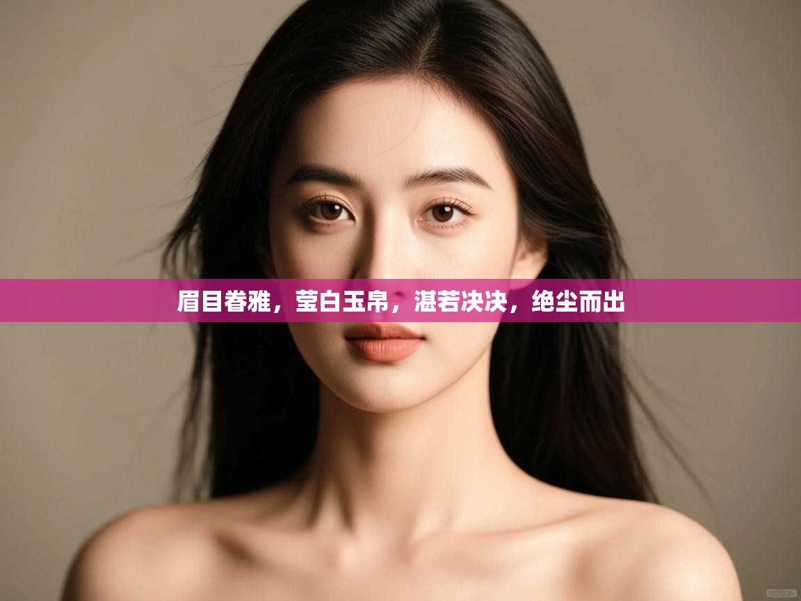 眉目眷雅,莹白玉帛,湛若决决,绝尘而出 第1张