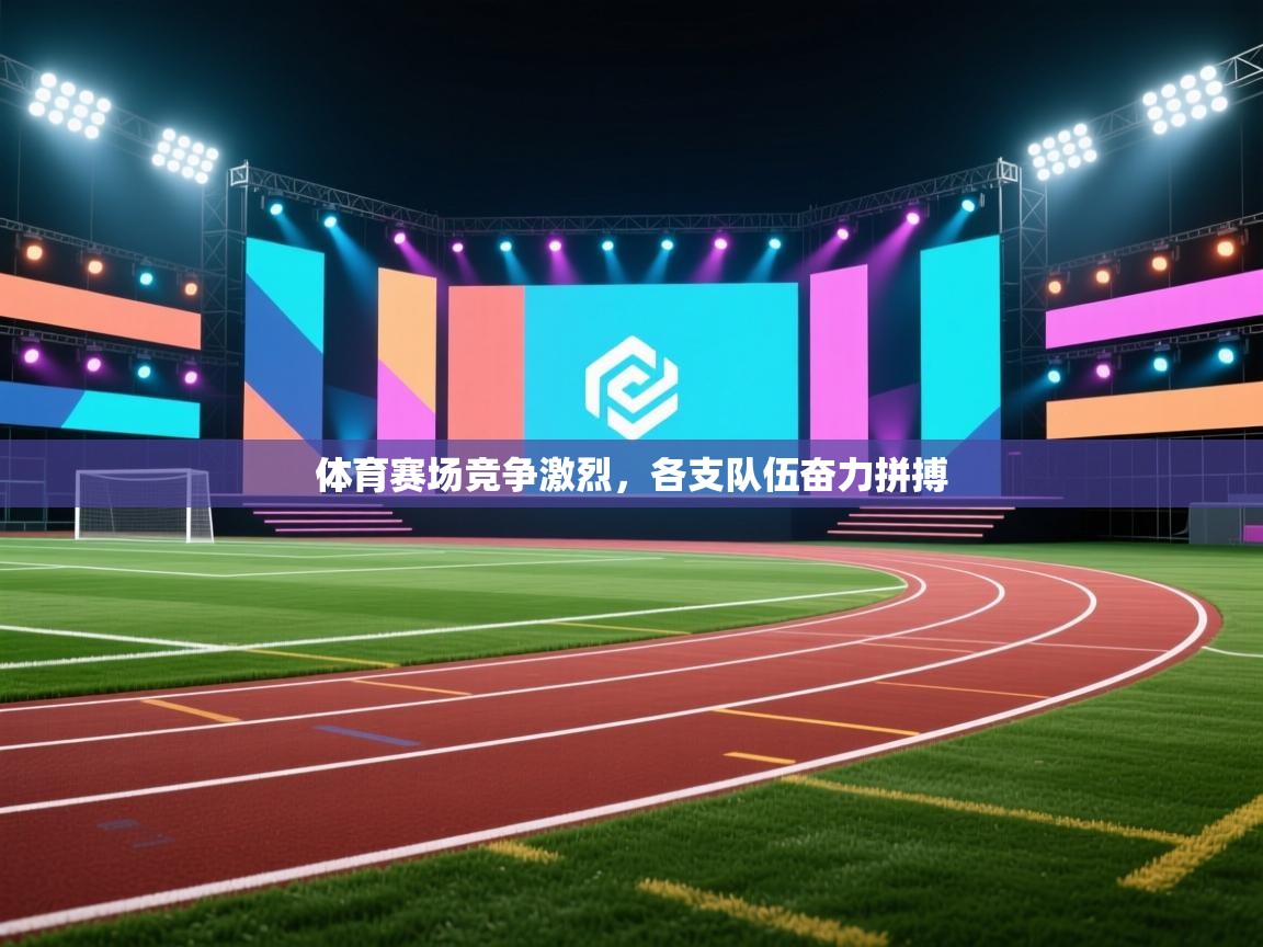 体育赛场竞争激烈，各支队伍奋力拼搏
